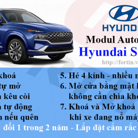 Auto Lock Hyundai Santa Fe Chống Trẻ Mở Cửa 
