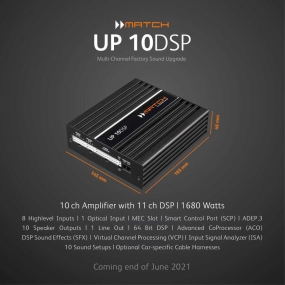 Cấu hình âm thanh DSP 10 kênh cho ô tô