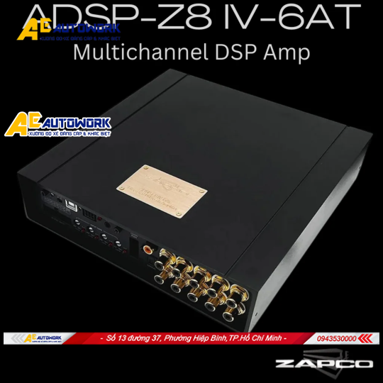  	AMPLY ZAPCO DSP Z8 IV AT – 8 KÊNH ( 6 KÊNH CÔNG SUẤT )