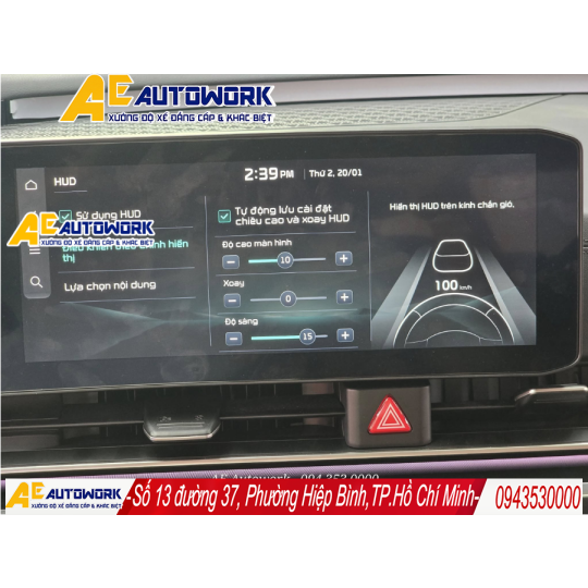  	KHÔI PHỤC OPTION HUD CHÍNH HÃNG CHO KIA CARNIVAL 2025