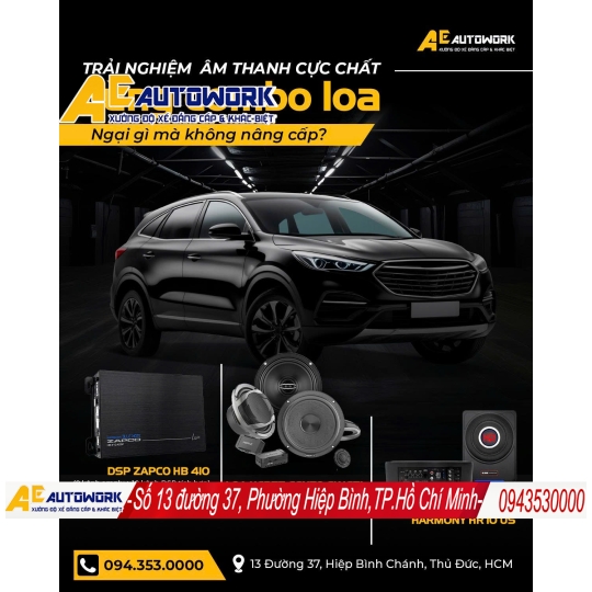 Dàn Âm Thanh Ô Tô Hertz Cho Xe SUV | Anh Em AutoWork TPHCM 2026