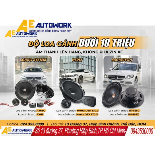 Các Gói Nâng Cấp Âm Thanh Ô Tô Xe Hạng C