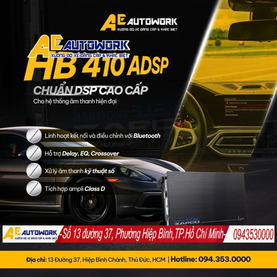 Bộ khuếch đại DSP cho loa cánh: Giải pháp âm thanh xe hơi