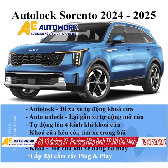 Auto Lock Kia Sorento Chính Hãng Cao Cấp