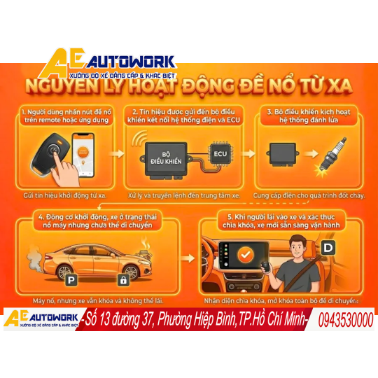 Đề nổ từ xa ô tô hoạt động như thế nào? 