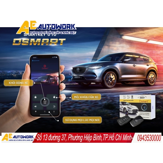 Bộ smart key cho xe dùng chìa khóa cơ | Anh Em AutoWork
