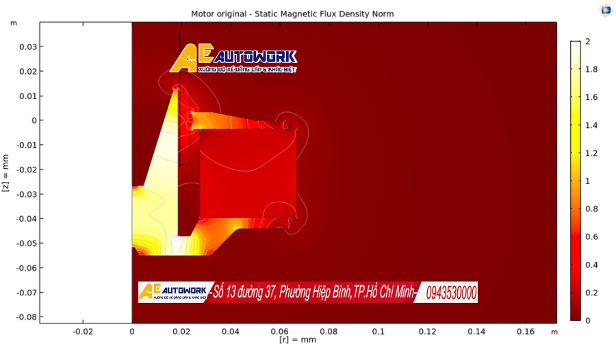 Mô phỏng phần tử hữu hạn FEM cho từ tính loa Hertz
