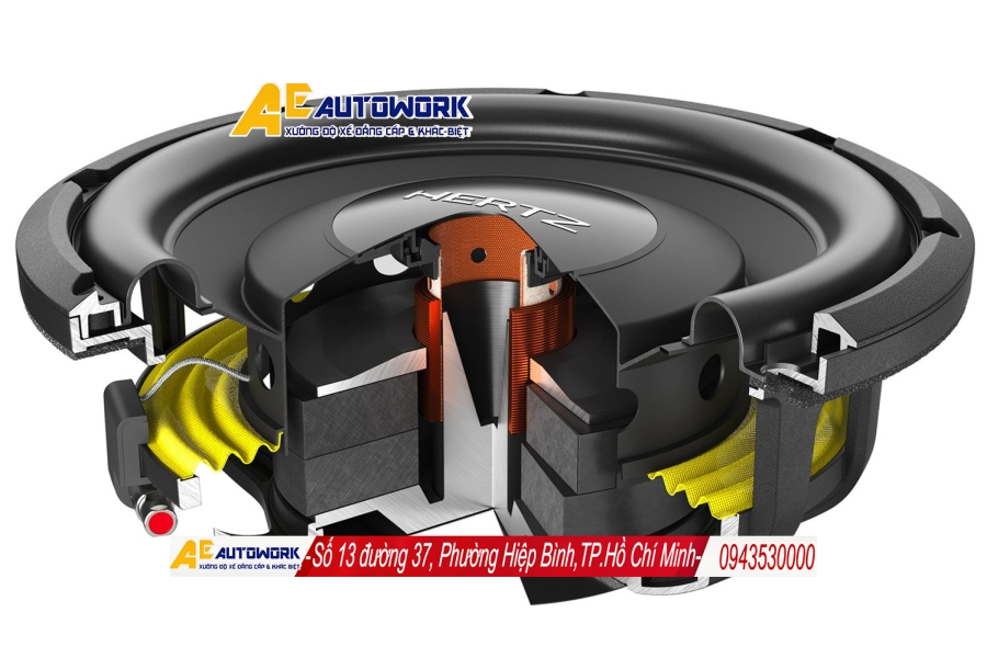 Loa Subwoofer siêu mỏng Hertz MPS 250 S4 dòng Mille PRO