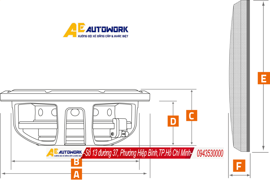 Bản vẽ kích thước vật lý loa Hertz MPS 250 S4