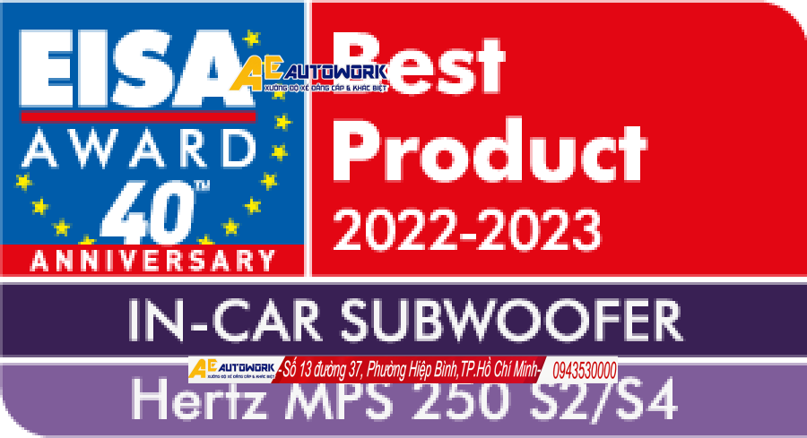 Giải thưởng EISA Award cho dòng loa Hertz MPS 250